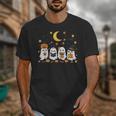 Cute Ghost Drinking Coffee Halloween Fall Ghost Book Reading Unisex T-Shirt