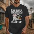 Cute Glasses Read Books & Pet My Maltese Lover Unisex T-Shirt