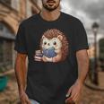 Cute Hedgehog Book Lover Readers Animal Reading Unisex T-Shirt Cute Hedgehog Book Lover Readers Animal Reading Unisex T-Shirt