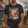 Cute Hedgehog Book Nerd Unisex T-Shirt