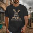 Cute Rabbit Bunny Book Lover Unisex T-Shirt