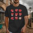 Cute Reading Hearts Valentine Day Book Lover Teacher Student Unisex T-Shirt Cute Reading Hearts Valentine Day Book Lover Teacher Student Unisex T-Shirt