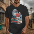 Cute Reading Seal On Books Book Lover Unisex T-Shirt Cute Reading Seal On Books Book Lover Unisex T-Shirt