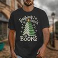 Dashing Through The Books Christmas Book Lovers Men Women Unisex T-Shirt Dashing Through The Books Christmas Book Lovers Men Women Unisex T-Shirt