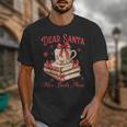 Dear Santa More Books Please Reading Book Lover Christmas Unisex T-Shirt Dear Santa More Books Please Reading Book Lover Christmas Unisex T-Shirt