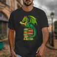 Dragon Reading Books Matching Bookworm Readers Librarian Unisex T-Shirt Dragon Reading Books Matching Bookworm Readers Librarian Unisex T-Shirt