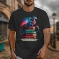 Dragons And Books Dragonworm Book Lover Reading Unisex T-Shirt Dragons And Books Dragonworm Book Lover Reading Unisex T-Shirt