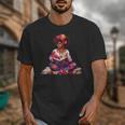 Educated Melanin Queen Afro Women Reading Book History Unisex T-Shirt Educated Melanin Queen Afro Women Reading Book History Unisex T-Shirt