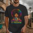 Education Is Freedom Teacher Books History Month Unisex T-Shirt
