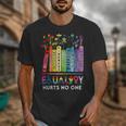 Equality Hurts No One Book Flower Rainbow Pride Month LGBTQ Unisex T-Shirt