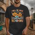 Fall In Love With Reading Thanksgiving Pumpkin Book Lover Unisex T-Shirt Fall In Love With Reading Thanksgiving Pumpkin Book Lover Unisex T-Shirt
