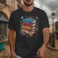 Fantasy Drama Tragedy Books Subtle Reader Librarian Flower Unisex T-Shirt