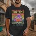 Fantasy Reader Society Reading Book Retro Bookworm Reader Unisex T-Shirt