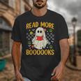 Ghost Reading Books Teacher Student Halloween Read More Book Unisex T-Shirt Ghost Reading Books Teacher Student Halloween Read More Book Unisex T-Shirt
