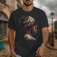 Girl Crown Of Books African Teacher Black History BHM Unisex T-Shirt