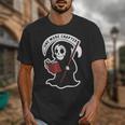 Grim Reaper Bookworm Cute Book Reading Halloween Unisex T-Shirt Grim Reaper Bookworm Cute Book Reading Halloween Unisex T-Shirt
