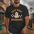 Groovy Halloween Teacher Spooky Read More Book Women Girl Unisex T-Shirt