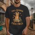 Halloween Fully Booked This Fall Book Ginger Cat Reading Unisex T-Shirt Halloween Fully Booked This Fall Book Ginger Cat Reading Unisex T-Shirt