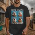 Hedgehog Love Reading And Hedgehogs Child Book Lover Unisex T-Shirt Hedgehog Love Reading And Hedgehogs Child Book Lover Unisex T-Shirt