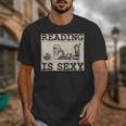 Hot Pin Up Girl Comic Book Vintage Reading Is Sexy Unisex T-Shirt Hot Pin Up Girl Comic Book Vintage Reading Is Sexy Unisex T-Shirt