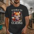 I'd Rather Be Reading Cute Fox Book Lover Reader Bookworm Unisex T-Shirt