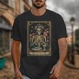 The Introvert Skeleton Tarot Card Coffee Book Lover Unisex T-Shirt