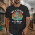 Just A Boy Who Loves Dragons And Books Kids Toddler Baby 5T Unisex T-Shirt