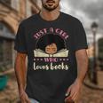 Just a Girl Who Loves Books African American Book Nerd Lover Unisex T-Shirt Just a Girl Who Loves Books African American Book Nerd Lover Unisex T-Shirt