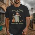 Just a Girl Who Loves Books And Birds Book Reading Bird Love Unisex T-Shirt