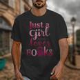 JUST A GIRL WHO LOVES BOOKS LIBRARIAN BOOK LOVERS BOOKWORM Unisex T-Shirt