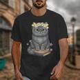 Just A Girl Who Loves Cats & Books Bookish Women Unisex T-Shirt