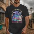 Just a Girl Who Loves Dragons And Books Dragon Reading Unisex T-Shirt