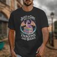 Just A Girl Who Loves Dragons And Books Fantasy Reader Unisex T-Shirt