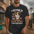 Kawaii Feline Book Reading Read Books Pet My Calico Cat Men Women Unisex T-Shirt Kawaii Feline Book Reading Read Books Pet My Calico Cat Men Women Unisex T-Shirt