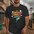 Kids Ka-Blam 7 Year Old Boys 7th Birthday Comic Book Super Hero Unisex T-Shirt
