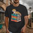 Leopard Gecko Book Lover Reading Unisex T-Shirt