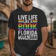 LGBTQ Quote Live Life Like A Banned Rainbow Book Unisex T-Shirt