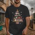 Library Books Christmas Tree Teacher Xmas Snowflake Unisex T-Shirt Library Books Christmas Tree Teacher Xmas Snowflake Unisex T-Shirt