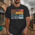 Literacy And Justice For All Stop Book Banning Banned Books Unisex T-Shirt