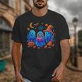Little Ghost Coffee Tee Spooky Season Ghost Reading Book Unisex T-Shirt