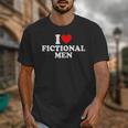 I Love Heart Fictional Men Simple Cute Books Reading Unisex T-Shirt