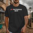 I Love Heart Fictional Men Simple Cute Reading Books Unisex T-Shirt