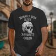 Morally Grey Is My Favorite Color Bookish Skull Unisex T-Shirt