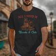All I Need Is Books & Cats Cozy Unisex T-Shirt All I Need Is Books & Cats Cozy Unisex T-Shirt