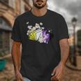 Non-Binary Book Lover Nonbinary Daisy LGBT Reading Pride Unisex T-Shirt
