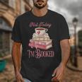 Not Today I'm Booked Book Lover Book Stack Coquette Bow Unisex T-Shirt