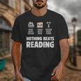 Nothing Beats Reading Librarian Book Bookworm Unisex T-Shirt