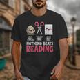 Nothing Beats Reading Rock Paper Scissors Book Lover Library Unisex T-Shirt Nothing Beats Reading Rock Paper Scissors Book Lover Library Unisex T-Shirt