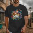 Open Book With Colorful Floral Reading Magic Unisex T-Shirt Open Book With Colorful Floral Reading Magic Unisex T-Shirt