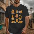 Orange Cats Reading Books Cat Lover Unisex T-Shirt Orange Cats Reading Books Cat Lover Unisex T-Shirt